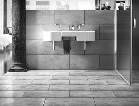 CGI marble bath Grey Tile Dark Grout, Gray Tile Black Grout, Grey Tile Black Grout, Tiles With Dark Grout, Wickes Bathroom, Grey Tile Grout, Tile With Dark Grout, Herringbone Backsplash Kitchen, Ceramic Tile Floor Bathroom