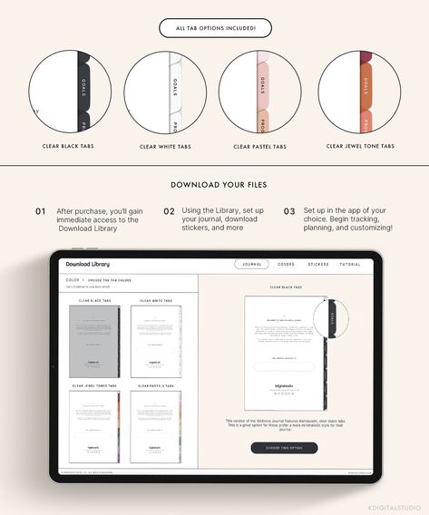 Wellness Digital Journal plannerlover #notiontemplate Agendas Aesthetic, Wellness Journal Template, Ford Aesthetic, Digital Journal Aesthetic, Luxury Planner, Planner System, Digital Minimalism, Note Templates, Digital Ideas