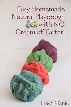 Easy Homemade Playdough without Cream of Tartar Playdough Without Cream Of Tartar, Easy Homemade Playdough, Natural Playdough, Diy Play Doh, Easy Playdough Recipe, Diy Playdough, Babysitting Crafts, Homemade Playdough Recipe, Diy Deodorant