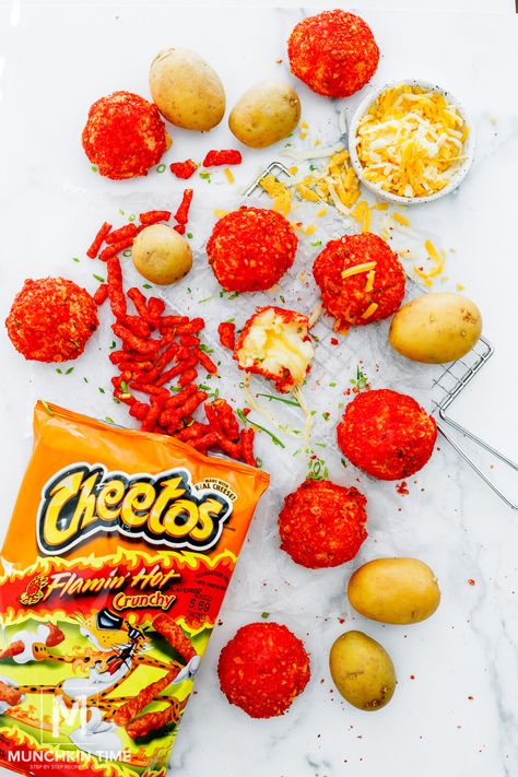 Cheetos Cheese, Potato Cheese Balls, Potato Balls Recipe, Fluffy Mashed Potatoes, Stuffed Potato Balls, Cheese Potatoes, Best Appetizer Recipes, Best Cheese, Food Cart