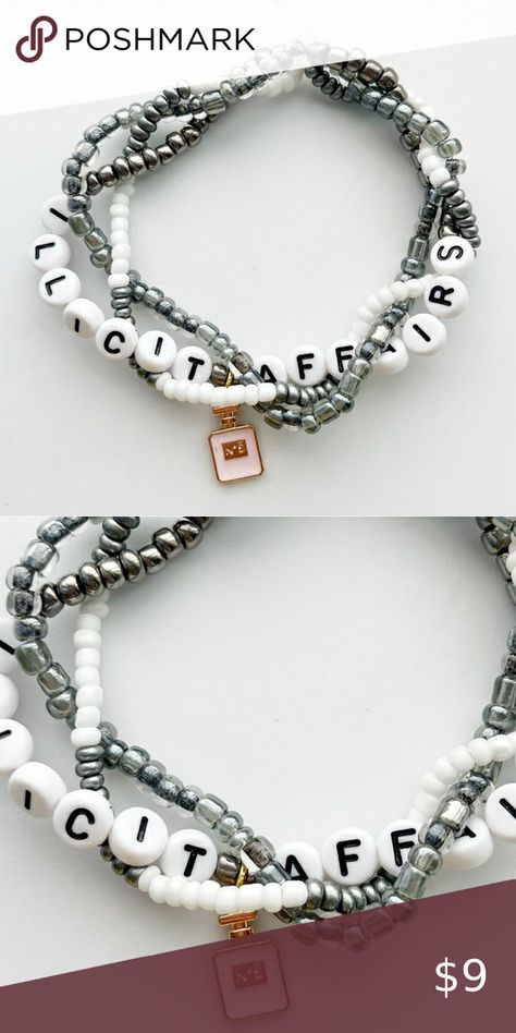 Taylor Swift Eras Tour Friendship Bracelet Illicit Affairs Folklore with Charm Taylor Swift Jewelry, Illicit Affairs, Eras Tour Concert, Bracelets For Sale, Taylor Swift Eras Tour, Taylor Swift Eras, Tour Merch, Eras Tour, Friendship Bracelet