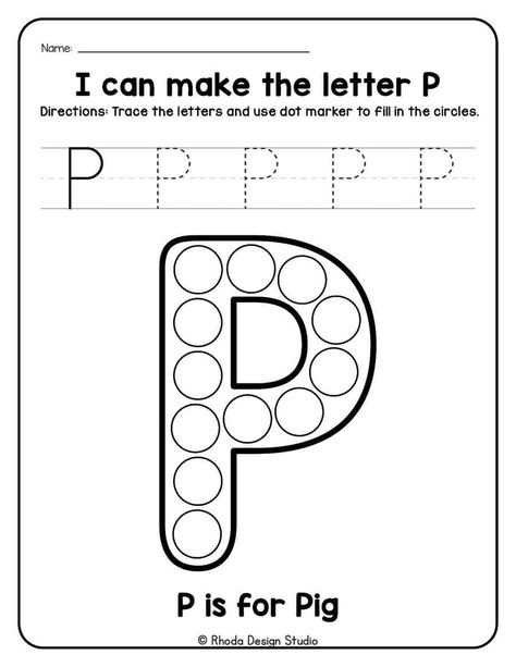 P Is For, Alphabet Activity, Art Lessons For Kids, Tracing Letters, Alphabet Worksheets, Letter P, Alphabet Activities, Letter Sounds, Preschool Worksheets