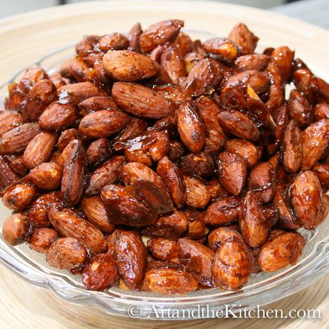 Roasted Spiced Almonds Roasted Almonds Recipe, Spiced Nuts Recipe, Love Recipe, Spicy Almonds, Spiced Almonds, Healthy Superbowl Snacks, Boiled Water, Popsugar Food, Nut Recipes