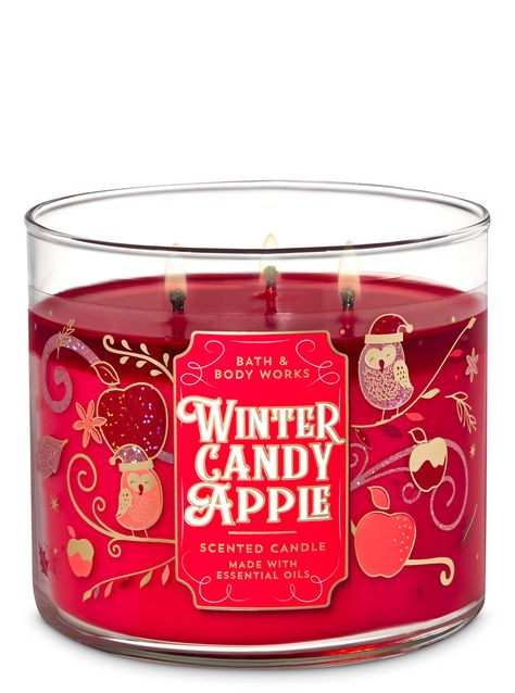 Fruity Candle, Xmas Candles, Candle Obsession, Bath & Body Works, Christmas Smell, Bath N Body Works, Bath Body Works Candles, Holiday Fragrance, Winter Candy Apple