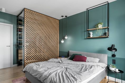 023-beniowskiego-apartment-raca-architekci | HomeAdore Open Dining Room, Wardrobe Design Bedroom, غرفة ملابس, Bedroom Wardrobe, Closet Design, Modern Apartment, Home Room Design, Design Case, Luxurious Bedrooms