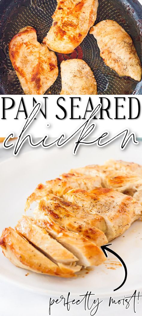 Sautéed Chicken Breast, Stovetop Chicken Breast, Stove Top Chicken Breast Recipes, Stove Top Chicken Breast, Perfect Chicken Breast, Stove Top Chicken, Stovetop Chicken, Pan Seared Chicken Breast, Seared Chicken Breast