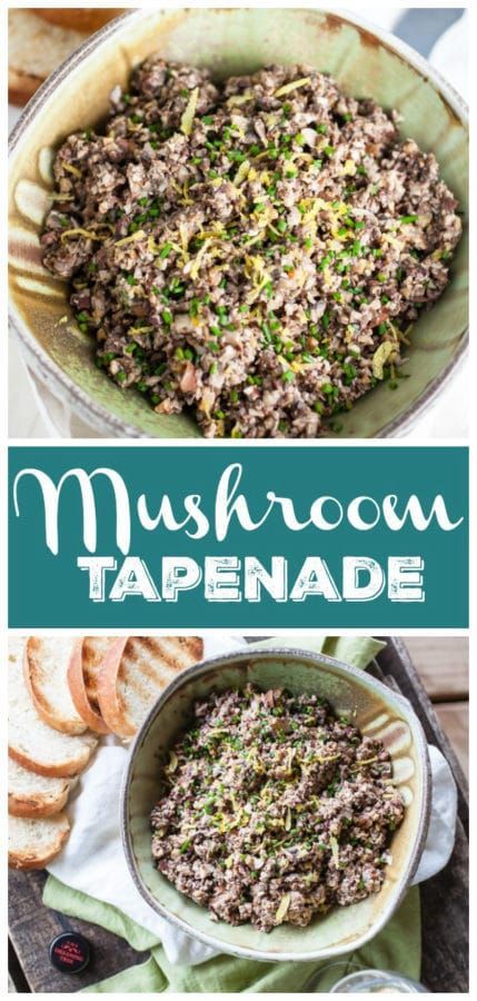 This Mushroom Tapenade recipe is healthy and easy to make! The mushrooms are roasted on the grill and then pulsed in a food processor with Kalamata olives, walnuts, and Dijon mustard. It makes a great appetizer for a party or to pair with wine. Serve on crostini or toasted bread as a dip. This tapenade also makes a perfect spread on a sandwich or on a flatbread pizza. Full of fresh Mediterranean flavors! #tapenade #mushroom #recipe #appetizer #crostini #dip #mediterranean #glutenfree Tapenade Appetizer, Vegetarian Dip, Gluten Free Party Food, Tapenade Recipe, Vegan Appetizers Recipes, Grilled Roast, Crimini Mushrooms, Roasted Mushrooms, Summer Appetizer