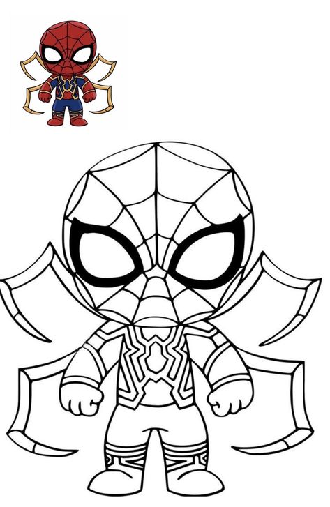 Spiderman Coloring Pages, Pintar Disney, Boys Coloring Pages, Minions Coloring Pages, Spiderman Coloring, Spiderman Drawing, Superhero Coloring, Easy Art For Kids, Naruto Sketch Drawing