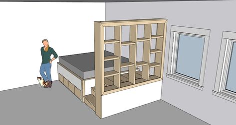 Diy Platform Bed With Storage, Cosplay Room, Storage King Bed, Raised Platform Bed, Custom Bed Frame, Wooden King Size Bed, Beds With Storage, Bed Frame Plans, Future Bedroom