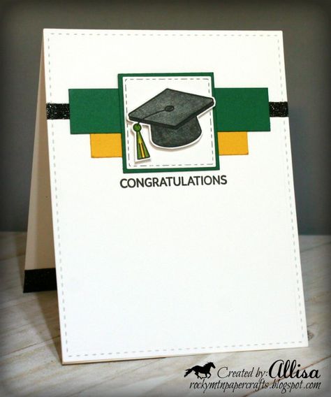 Just Add Ink #502 - Rocky Mountain Paper Crafts Graduation Cards Handmade, Cards Masculine, Grad Cards, Congrats Card, Ctmh Cards, Sketch Challenge, Graduation Cards, Masculine Cards, Handmade Birthday Cards