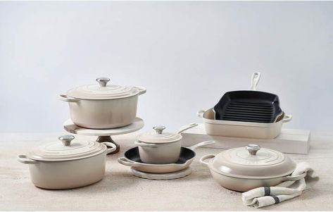 Le Creuset Signature 6 3/4 Quart Oval Enamel Cast Iron French/Dutch Oven #Sponsored , #affiliate, #Quart#Oval#Signature Le Creuset Set, Le Crueset, Greek Lemon Chicken Soup, Cast Iron Set, Cast Iron Cookware Set, Lemon Chicken Soup, Le Creuset Cast Iron, Induction Oven, Enameled Cast Iron Cookware