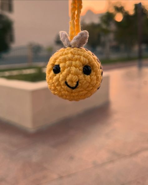 Honey bee #amigurumi #crochet #crochethoneybee #amigurumi #crochetkeychain #handmadekeychain #giftakeychain #magicneedlesindia Amigurumi Crochet, Honey Bee, Amigurumi, Bee, Honey, Crochet, Quick Saves