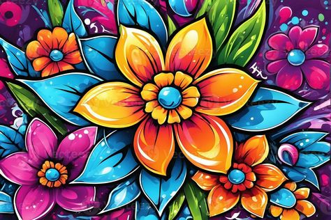 Flower Graffiti Wallpaper, Graffiti Background, Floral Graffiti Pattern, Flower Graffiti background, Flower Graffiti Art, Floral Graffiti Paint, AI Generative Graffiti Flowers Easy, Flower Graffiti Art, Flower Graffiti, Floral Graffiti, Graffiti Background, Graffiti Flowers, Apron Ideas, Graffiti Pattern, Background Flower