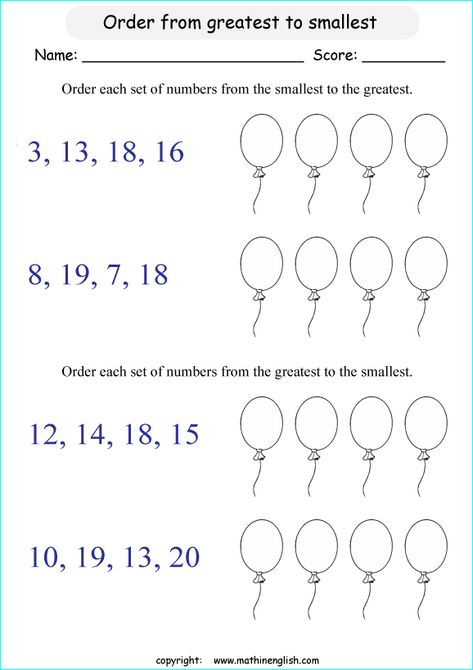 Ascending Order Worksheet 1 To 20, Ascending And Descending Order Worksheet Grade 1, Ascending Order Worksheet Grade 1, Descending Order Worksheet Grade 1, Ascending Order Worksheet Kindergarten, Ascending Order Worksheet, Numbers Up To 20, Math Grade 1, Grade 6 Math Worksheets