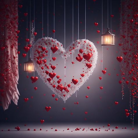 Red Heart With Dust Particle Disintegration Effect On Red Background Generative AI#pikbest##Backgrounds Flyer And Poster Design, Valentines Day Background, Star Background, Gold Background, Design Background, Red Background, Graphic Design Templates, Free Graphic Design, Original Drawing