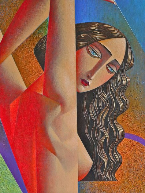 Georgy Kurasov George Kurasov, Georgy Kurasov, Cubist Art, Art And Craft Design, Lion Art, Russian Art, Art Collector, Figure Painting, Figurative Art