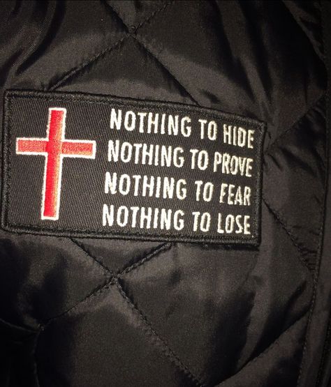 Nothing to hide; Nothing to prove; Nothing to fear; Nothing to lose. Fear Nothing, Nothing To Prove, Core Core, Nothing To Lose, Soli Deo Gloria, Gospel Message, Give Me Jesus, Word Of Faith, Nothing To Fear