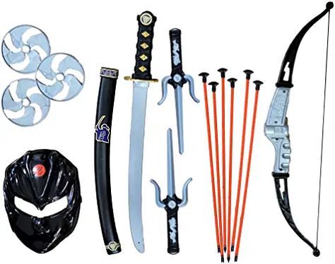 Ninja Knife, Ninja Halloween, Ninja Mask, Archery Set, Bow And Arrow Set, Ninja Party, Nunchucks, Ninja Warrior, Bow And Arrow