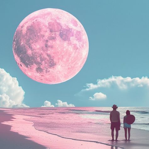 just out for a stroll on the beach Dopamine Aesthetic, Dopamine Decor, Funky Wall Art, Vaporwave Aesthetic, Aesthetic Wall, Wall Poster, Large Abstract, Art Wall Decor, Surreal Art