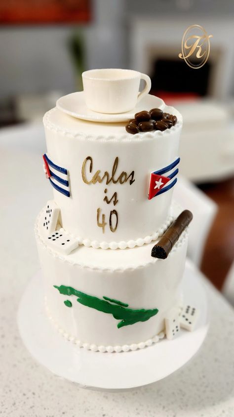 Instagram:Kddesign_decoration Cuban Cake, Havana Nights Party, Havana Nights, Theme Cake, Cake Decor, Party Night, Themed Cakes, Amazing Cakes, Havana