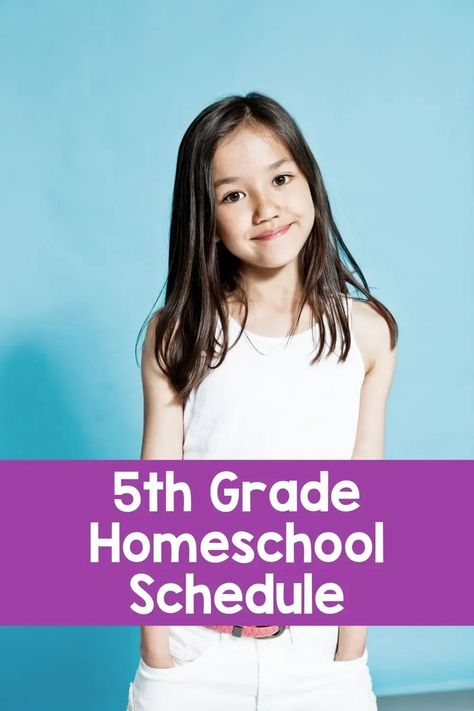 Fifth Grade Sample Homeschool Schedule Fifth Grade Homeschool Schedule, Homeschool Schedule 5th Grade, 5th Grade Homeschool Schedule, Sample Homeschool Schedule, 5th Grade Homeschool, Kindergarten Schedule, Homeschool Games, Printable Schedule, Family Read Alouds