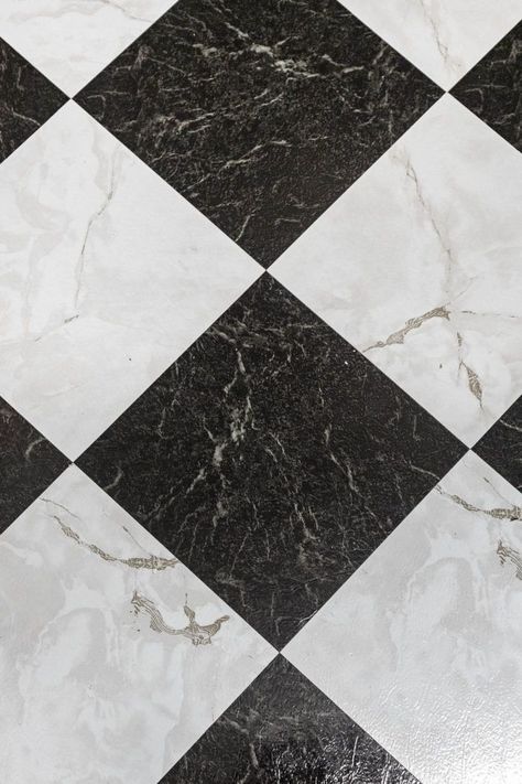 Black And White Checkerboard Floor, Kitchen Tile Floor, Checkerboard Floor, White Marble Floor, Black And White Tiles, Black And White Marble, White Floors, Kitchen Tile, Marble Floor