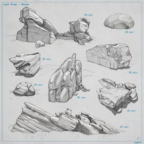 Rock Scape, Pool Drawing, Drawing Topics, Ink Drawing Techniques, Environment Sketch, Drawing Rocks, Armor Drawing, Environment Painting, Chinese Landscape Painting