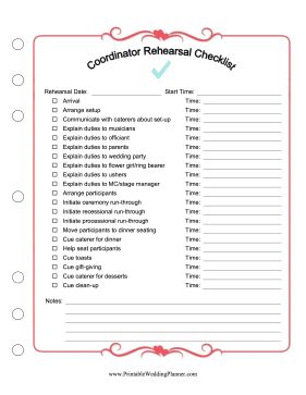 Full of time marks and cues, this line by line rehearsal checklist helps wedding planners and stage manners smoothly conduct a wedding rehearsal. Free to download and print Wedding Coordinator Checklist, Day Of Wedding Coordinator, Wedding Planner Printable, Wedding Planner Notebook, Wedding Planning Printables, Wedding Planning Help, Wedding Planner Website, Day Checklist, Wedding Ideas Gifts