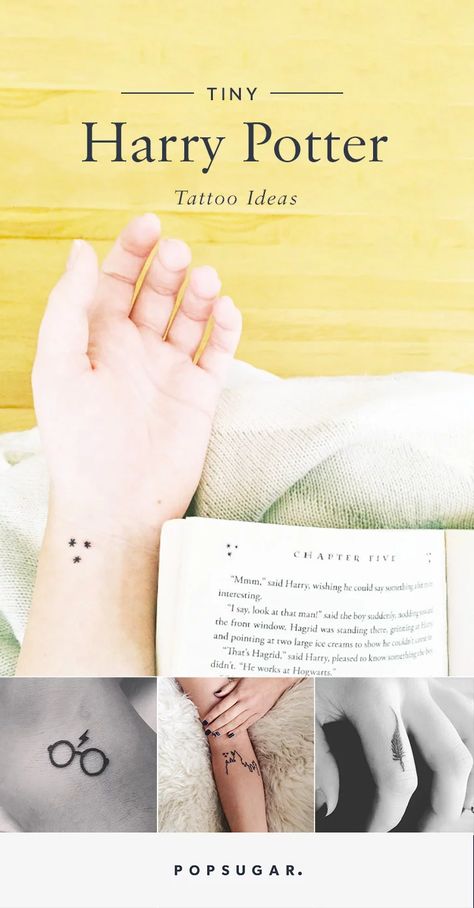 Pin It! New Chapter Tattoo, Chapter Tattoo, Lightening Scar, Tiny Harry Potter Tattoos, Harry Potter Tattoo Ideas, Henne Tattoo, Origami Tattoo, Hp Tattoo, Catrina Tattoo