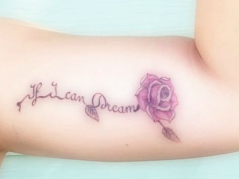 If I Can Dream Elvis Tattoo, If I Can Dream Tattoo, If I Can Dream Elvis, Elvis Tattoo, If I Can Dream, Tattoo Rose, Dream Tattoos, Tattoo Ink, Purple Roses