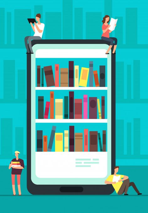 People Reading Books, Library App, Online Book Store, Mobile Library, Library Inspiration, People Reading, Grammar Book, Modern Library, Internal Communications