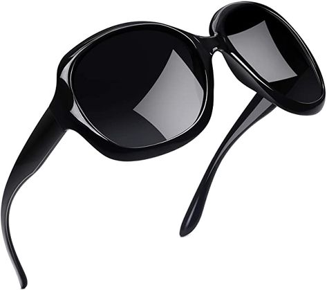 Amazon.com: Joopin Oversized Fashion Sunglasses for Women, UV400 Big Frame Womens Sunglasses Polarized Ladies Sunglasses (Black) : Clothing, Shoes & Jewelry Big Sunglasses, Sunglasses Women Oversized, Ladies Sunglasses, Shades For Women, Womens Sunglasses, Trendy Sunglasses, Butterfly Sunglasses, Oversize Fashion, Stylish Sunglasses