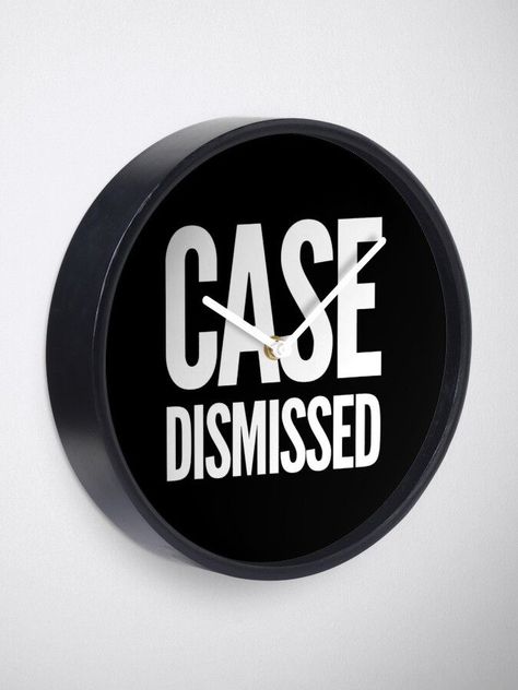 Case Dismissed, Work Hack, Lawyer Gifts, Law Student, Black Hand, Clock Design, Modern Prints, Buying Gifts, Lawyer