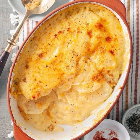 Fast Scalloped Potatoes Small Scalloped Potatoes, Stovetop Scalloped Potatoes, Fast Scalloped Potatoes, Quick Scalloped Potatoes, Healthy Scalloped Potatoes, Scalloped Potatoes Easy, Vegetable Casserole Recipes, Thanksgiving Cooking, Fall Comfort Food