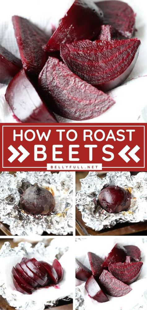 Ever wondered how to roast beets? It's super easy! With a tender texture and a sweet, rich texture, these oven-roasted beets are a great addition to so many recipes. Enjoy this recipe on your salad ideas, simple vegetable side dish for dinner, or pickled! Save this pin! Roasted Beets In Foil, Summer Bbq Party Ideas, Roasted Beats, How To Roast Beets, Bbq Party Ideas, Roast Beets, Roasted Beets Recipe, Roasting Beets In Oven, Cooking Bread