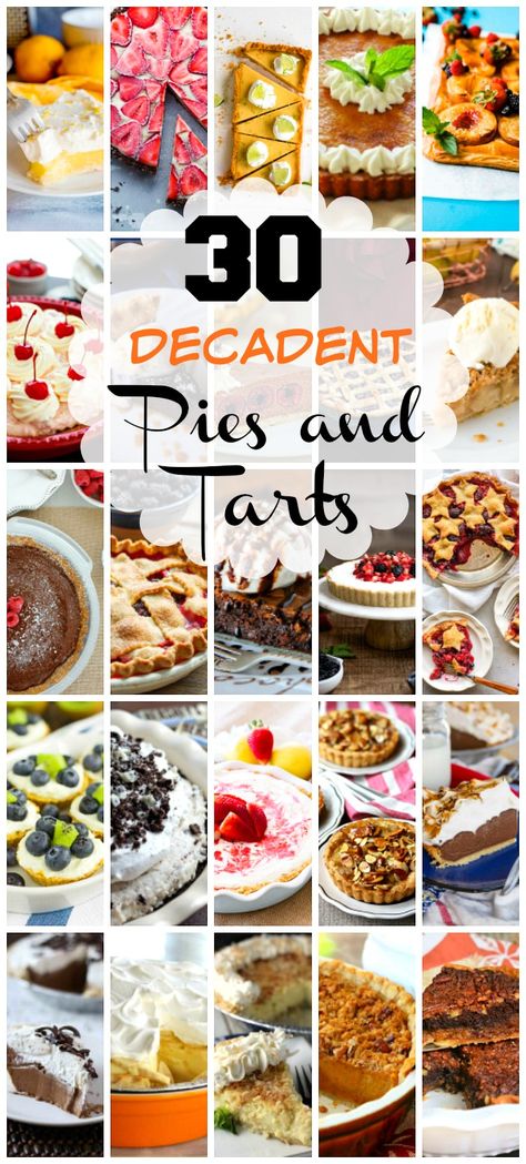 30 Decadent Pies And Tarts Baking Enthusiasts Will Appreciate – Parade Decadent Pies, Holiday Pie Recipes, Easy Pies, Savoury Pie, Holiday Pies Recipes, Eggnog Pie, Homemade Pie Recipes, Pies And Tarts, Recipes For The Holidays