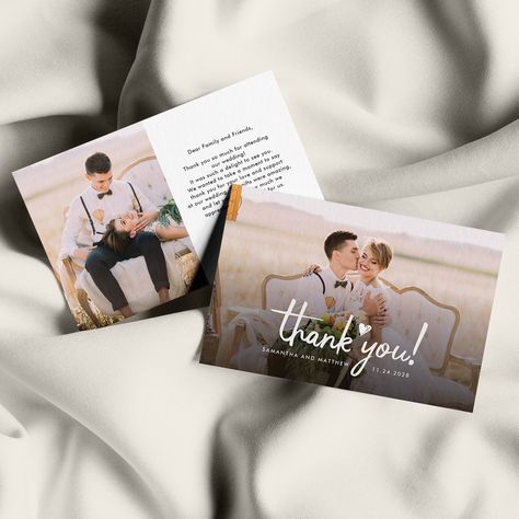 Cards With Pictures, Photo Thank You Cards, Thank You Photos, Thank You Postcards, Card Wedding, Shop Wedding, Photo Postcards, Kids Stationery, Wedding Thank You Cards