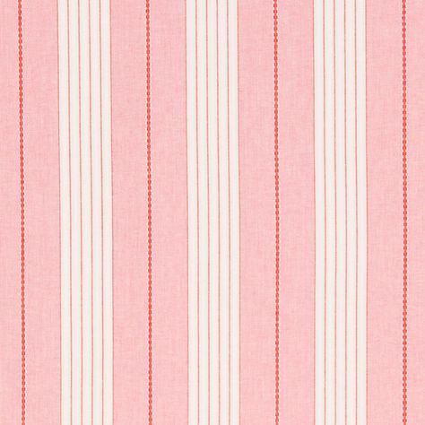 schumacher audrey stripe Farmhouse Upholstery Fabric, Book Essentials, Schumacher Fabric, Red Decor, Stripe Fabric, Drapery Fabric, Striped Fabrics, Red Fabric, Pink Fabric