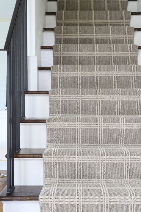 Carpeted Staircase, Staircase Carpet, Farmhouse Staircase, Staircase Pictures, Carpet Staircase, Staircase Runner, Staircase Ideas, Staircase Remodel, Wood Stairs