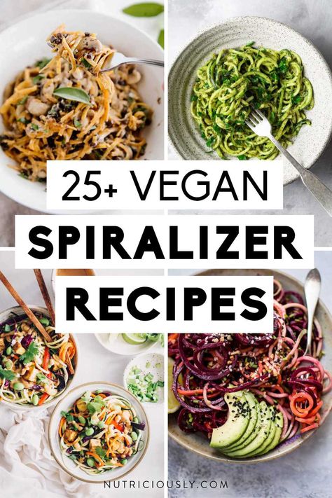 Spiralized Veggie Recipes, Easy Veggie Soup, Salads Bowls, Pizza Fries, Spiralized Vegetables, Vegan Zucchini, Spiralizer Recipes, Strap Flats, Comfort Soup