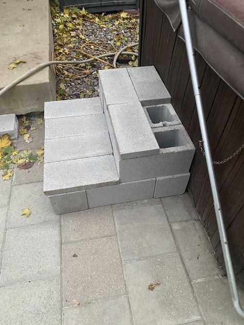 8-in W x 2-in H x 16-in L Concrete Block in the Concrete Blocks department at Lowes.com Concrete Deck Blocks, Round Porch, Patio Stairs, Cement Blocks, Work From Home Companies, Back Steps, Concrete Block, Home Fix, Concrete Projects