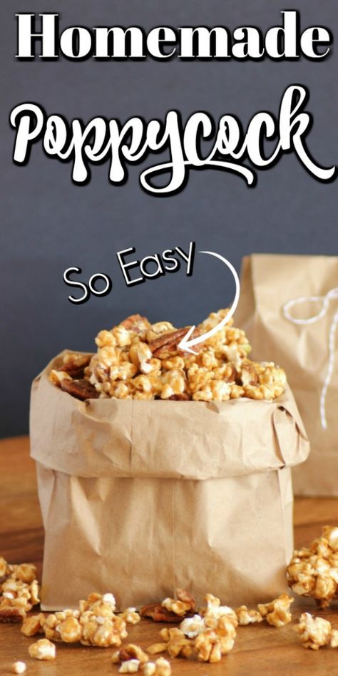 Homemade Poppycock, Poppycock Recipe, Popcorn Recipes Easy, Father Days, Dessert Cravings, Popcorn Mix, Candy Man, Homemade Popcorn, Kid Desserts