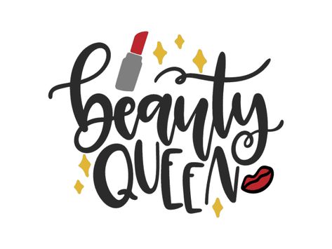 Need a cute svg for your make-up bag? Use this free "beauty queen" svg cut file, that is compatible with both cricut and silhouette. This beauty queen svg file can be used to make a lot of beautiful craft DIY projects, such as mugsm tote bags, makeup bags, clothes, scrapbooking and more. #beauty #svg #queen Cricut Gifts, King And Queen Crowns, Free Silhouette Cut Files, Bags Makeup, Cute Svg, Idee Cricut, Queen Svg, Bag Quotes, Projets Cricut