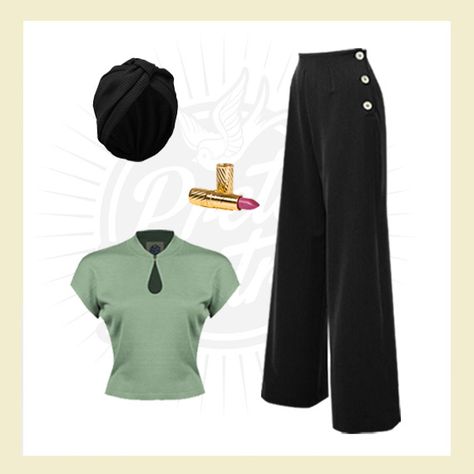 1950s Outfit Ideas, Teenage Aesthetic, Vintage Capsule Wardrobe, Keyhole Sweater, Soft Dramatic, 1900s Fashion, Teacher Clothes, Lindy Hop, 1940s Style