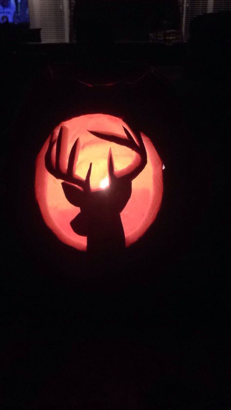 Deer pumpkin carving Deer Pumpkin Carving, Deer Pumpkin, Pumpkin Cravings, Cute Pumpkin Carving, Pumkin Carving, Halloween Pumpkin Carving Stencils, Creative Pumpkin Carving, Amazing Pumpkin Carving, Easy Pumpkin Carving