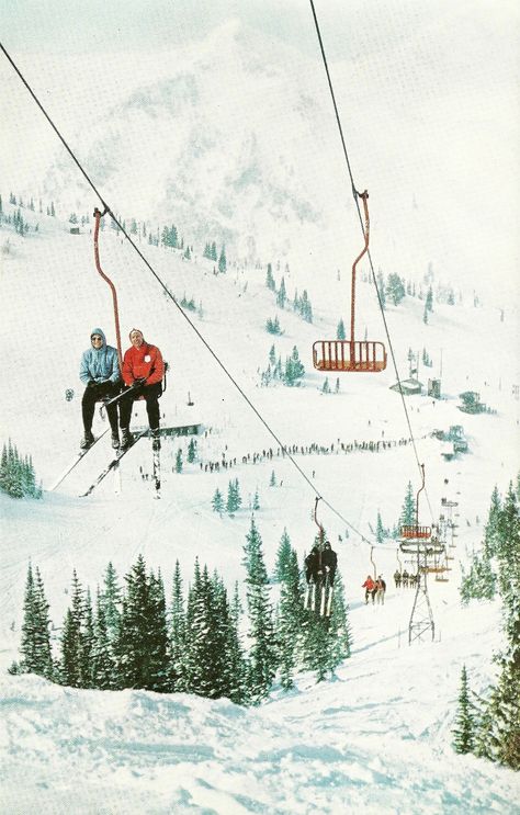 Alta, Utah  Germania Chairlift...National Geographic  February 1959 Ski Inspiration, Alta Utah, Ski Vibes, Vintage National Geographic, Alta Ski, Saint Moritz, National Geographic Photography, Ski Pictures, Skiing Aesthetic