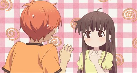 Kyo And Tohru, Tamako Love Story, Anime Wall Prints !!, Tohru Honda, Fruits Basket Anime, Banner Gif, Anime Family, Fruits Basket, Blue Exorcist