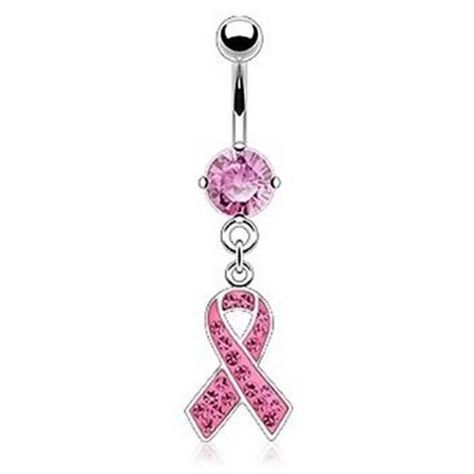 Naval Piercing, Bellybutton Rings, Belly Piercings, Pink Awareness, Novelty Jewelry, Belly Button Piercing Jewelry, Belly Piercing Ring, Button Piercing, Dangle Belly Rings