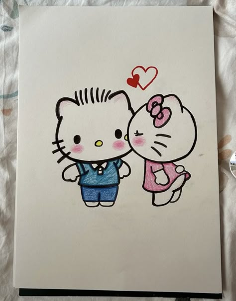 Easy Drawing For Your Boyfriend, Picture To Draw For Boyfriend, Cute Sticky Notes Drawings, Boyfriend Doodles Ideas, Boyfriend And Girlfriend Drawings Easy, Things To Draw Couples, Stuff To Draw For Your Girlfriend, Drawing Ideas For Anniversary, One Year Anniversary Drawings