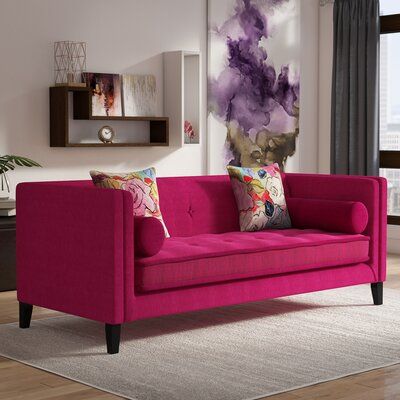 Fuchsia Sofa, Mixing Furniture Styles Living Room, Classic Sofa Styles, Pink Sofa, Diy Sofa, Classic Sofa, Sofa Styling, Stylish Sofa, Best Sofa